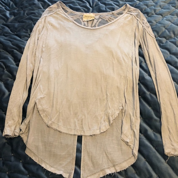 Free People Baby Blue Long Sleeve - Picture 2 of 5